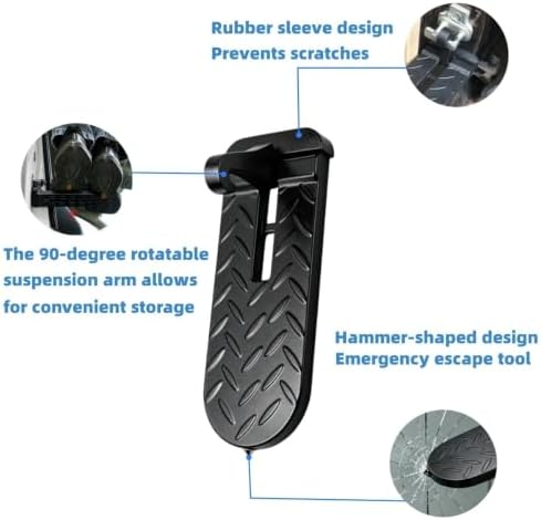 Car Door Step for Roof Access, Extended Folding Door Latch Step, Non-Slip - Image 4