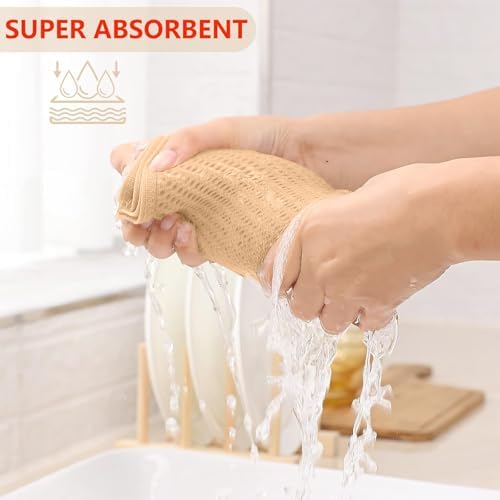 Kitinjoy 100% Cotton Waffle 4-Pack Kitchen Towels - Image 6