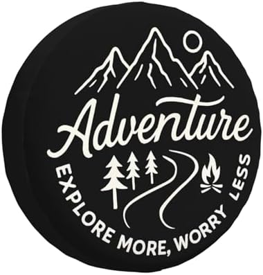 Adventure Awaits Spare Tire Cover Weatherproof Wheel Protectors Universal Wheel by Unknown