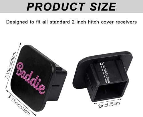 2" Trailer Hitch Cover Rubber Receiver Tube Cap Trailer Hitch Covers - Image 2