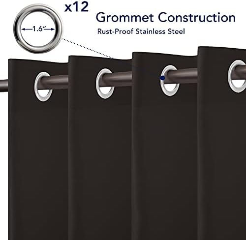 PureFit Outdoor Curtains for Patio Waterproof Weatherproof Outside Curtains - Image 4