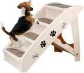 ZENY Dog Stairs for Bed 20" H, 4-Step Dog Steps for High Bed by ZENY