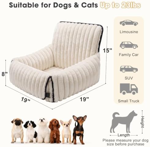 MIXJOY 6-in-1 Dog Car Seat for Small/Medium Dogs up to 23 lbs - Image 5