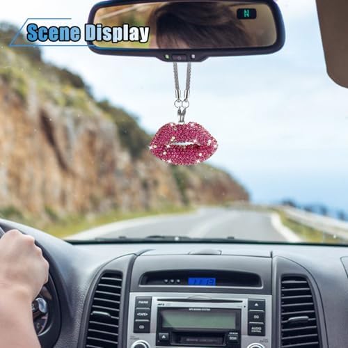 Bling Lip Diamond Car Hanging Accessories - Image 3