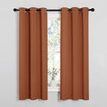 NICETOWN Blackout Curtain Panels, 1 Pair, 34 x 63-inch, Burnt Orange by NICETOWN
