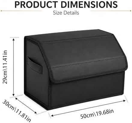 Car Trunk Organizer, Foldable Cargo Storage Box - Image 2