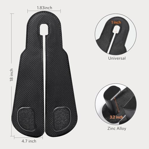 CoBak Extra Wide Car Seat Back Hooks, Premium Stitched Leather Headrest Hangers - Image 6