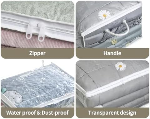 10 PCS Clear Zippered Storage Bags - Image 3
