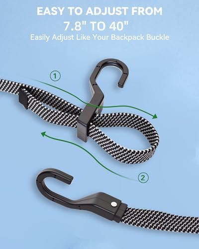 40" Flat Adjustable Bungee Cords - Image 3