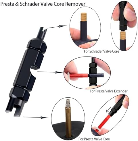 Presta Valve Core Bike Valve Core Removal Tool MTB Tire Valve Stem Repair - Image 4