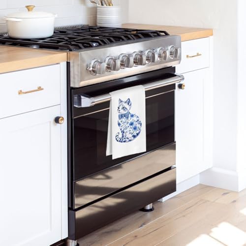 Chinoiserie Flower Cat Kitchen Decor - Image 2