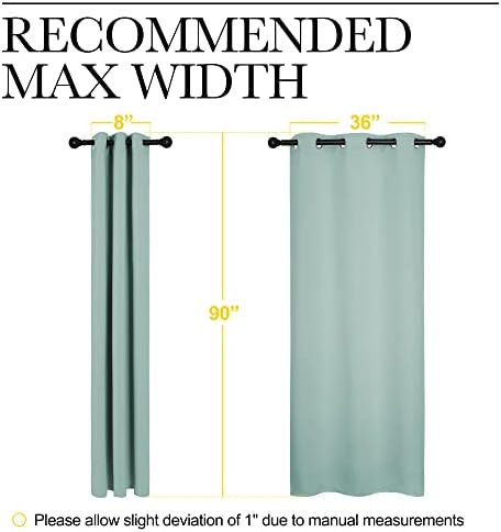 NICETOWN Patio Glass Door Panels, 1 Pair, 42 x 90-inch - Image 7