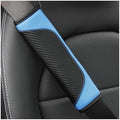 Osilly 2PCS Carbon Fiber Leather Seat Belt Shoulder Pads by Osilly