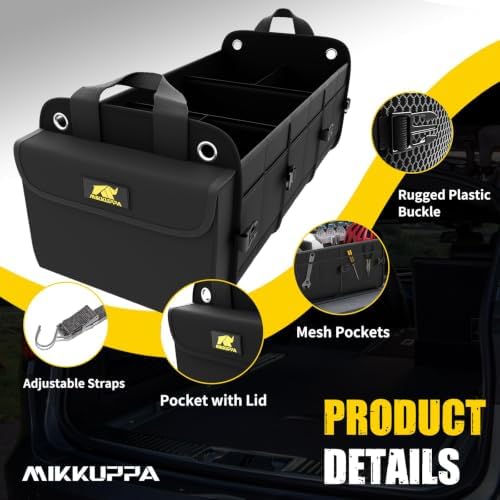 MIKKUPPA Trunk Organizer with Cooler - 100L Collapsible Car Organizer - Image 4