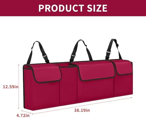 Car Trunk Organizer, Backseat Hanging Large Storage - Image 2