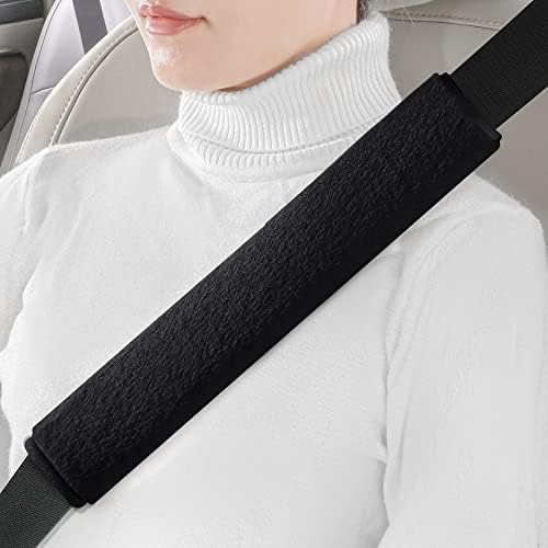 LACDL Extra Long Seatbelt Cover Super Soft Furry by LeadingAComfortableDrivingLife
