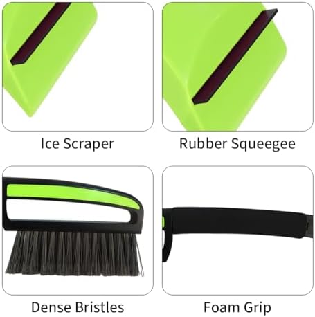 Snow Brush with Ice Scrapers for Car Windshield, Car Brush with Foam Grip - Image 2