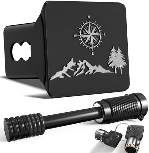 Nature Mountain Compass Hitch Cover by TOEASYTY
