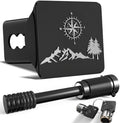 Nature Mountain Compass Hitch Cover by TOEASYTY