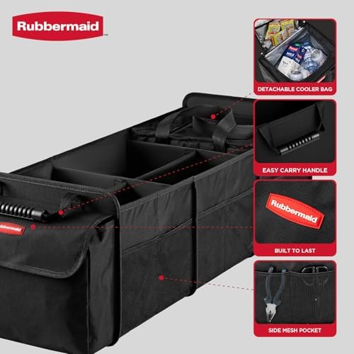 Rubbermaid Car Organizer, Collapsible Trunk Organizer - Image 3