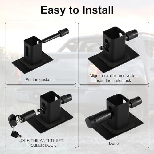 SINGARO Tow Hitch Cover, Heavy American Flag Metal Trailer Hitch Cover - Image 6