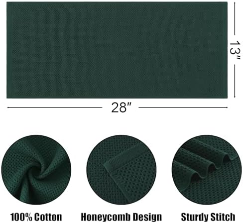Kitinjoy Cotton Waffle 4-Pack Kitchen Towels - Image 2