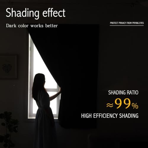Self Adhesive Curtains, Portable Blackout Curtains Fabric Curtains - Image 4