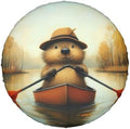 Funny Beaver Universal Spare Tire Cover, 17 Inch, Cute Waterproof Polyester by Unknown