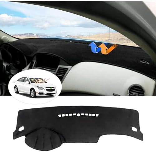 Cartist Black Dash Cover for Chevrolet Cruze 2011-2015 Dashboard Cover Mat by cartist