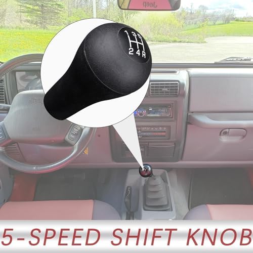 TQPONLY 5 Speed Gear Shift Shifter Knob, Compatible - Image 2