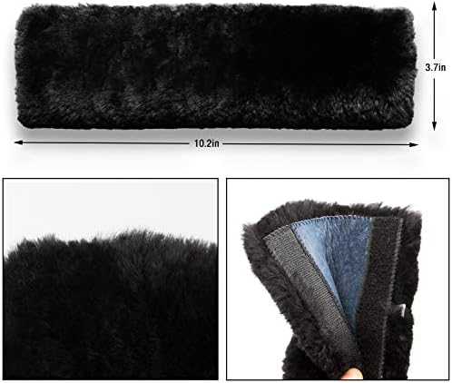 Soft Genuine Sheepskin Wool Auto Seat Belt Cover Seatbelt Shoulder Pad - Image 4