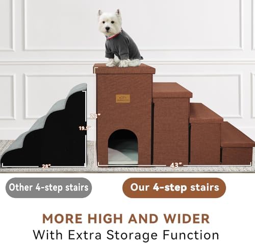 Zerbuger Dog Stairs with Storage - Image 5