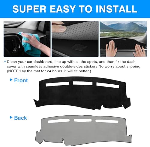 Autorder Dashboard Cover Mat for Chevy Chevrolet Silverado/GMC Sierra 1999-2006 - Image 5