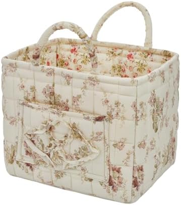 Car Storage Basket for Back Seat, Aesthetic Fabric Storage Basket for Clothes by Unknown