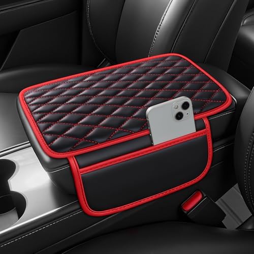 Leather Waterproof Car Armrest Console Pad by AuraSettle