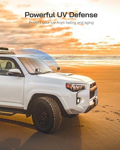 Pigenius Windshield Sunshade for Ford F-150 2021-2026, Front Window Shade - Image 3