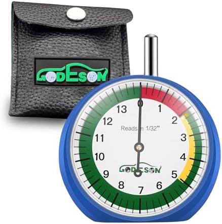 GODESON Dial Type Tire Tread Depth Gauge 88703 Professional by GODESON