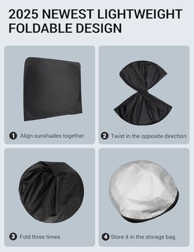 Proadsy Custom Fit Car Windshield Sun Shade - Image 3
