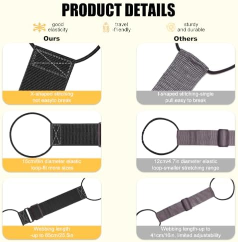 2 Pack Adjustable Luggage Connector Straps - Image 6