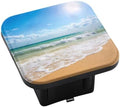 Swono Beach Tow Hitch Covers Paradise Sandy Beach Coast Ocean Waves Sturdy by Swono