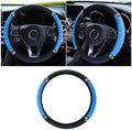 JOYCOURT 15 Inch Bling Soft Leather Car Steering Wheel Cover by JOYCOURT