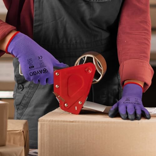 KAYGO Safety Work Gloves for Men Women, PU Coated Palm & Fingers - Image 6