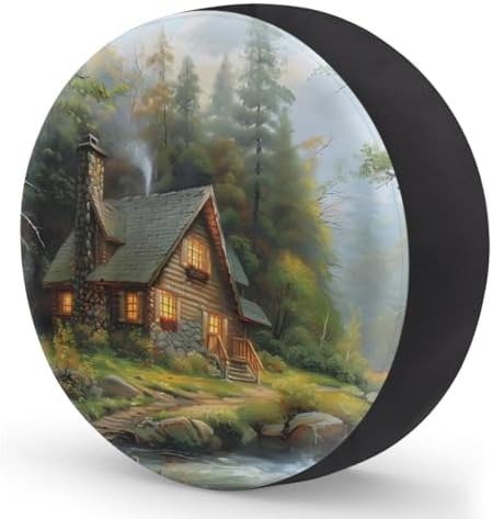 Landscape Spare Tire Cover 15in Spare Wheel Covers Tire Storage Cover - Image 2