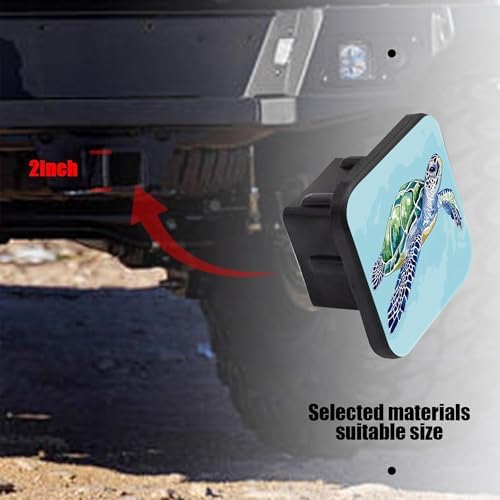 Hitch Receiver Cover 2" Watercolor Sea Turtle Trailer Hitch Cover Tube Cap - Image 3