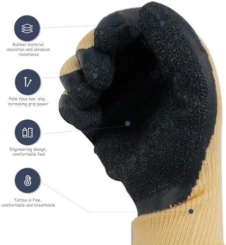 DongChu Insulated Electrician Gloves, 400V Electrical Work Gloves - Image 5