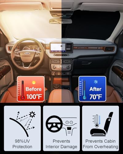 Foldable Front Windshield Sun Shade fit - Image 2