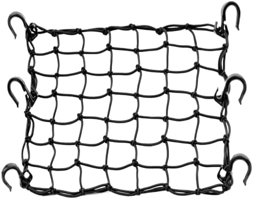 Small Cargo Net with 6 Thicken Hooks, Helmet Net with 2"x2" Small Mesh by GZXUNFA