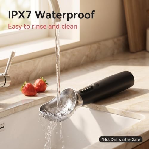Rechargeable Heated Ice Cream Scoop, Electric Heated Scooper - Image 5
