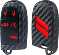 Key Fob Cover for Dodge Accessories 5 Button Key Fob Case by REMOCH
