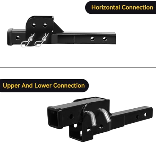 Fullwatt Folding 2" Trailer Hitch Adapter Hitch Extender - Image 6